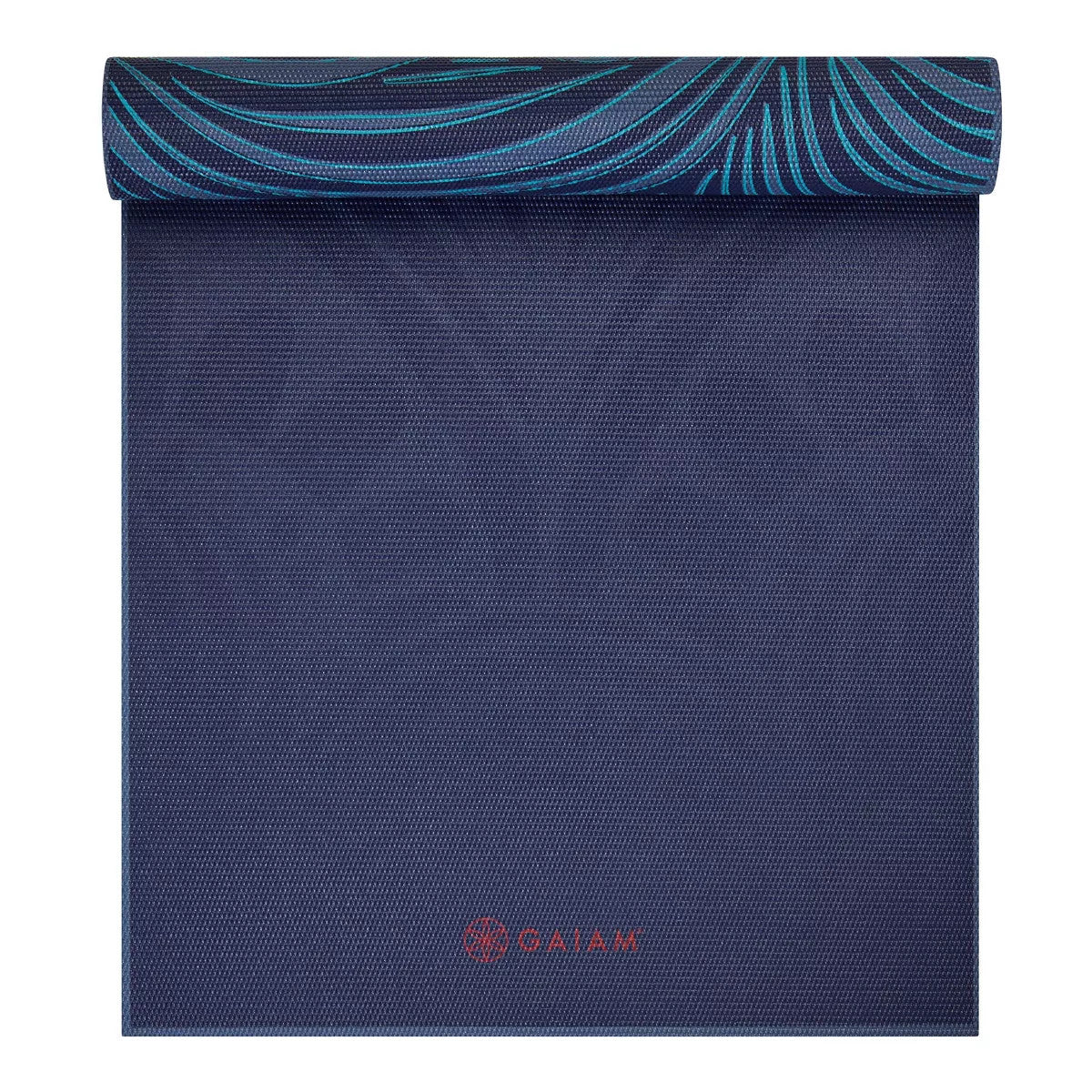 REVERSIBLE YOGA MAT - (6MM) - TEAL MANDALA MANTRA