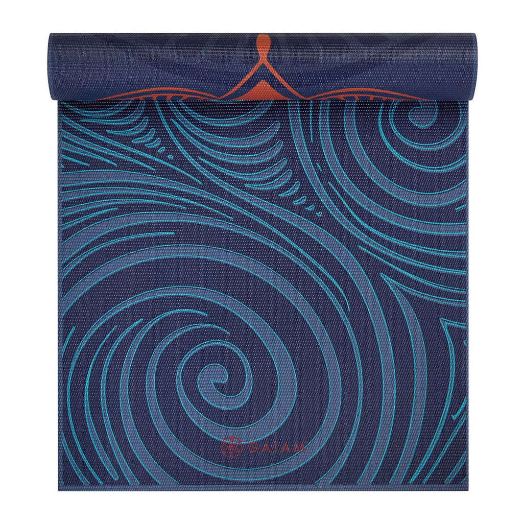 REVERSIBLE YOGA MAT - (6MM) - TEAL MANDALA MANTRA