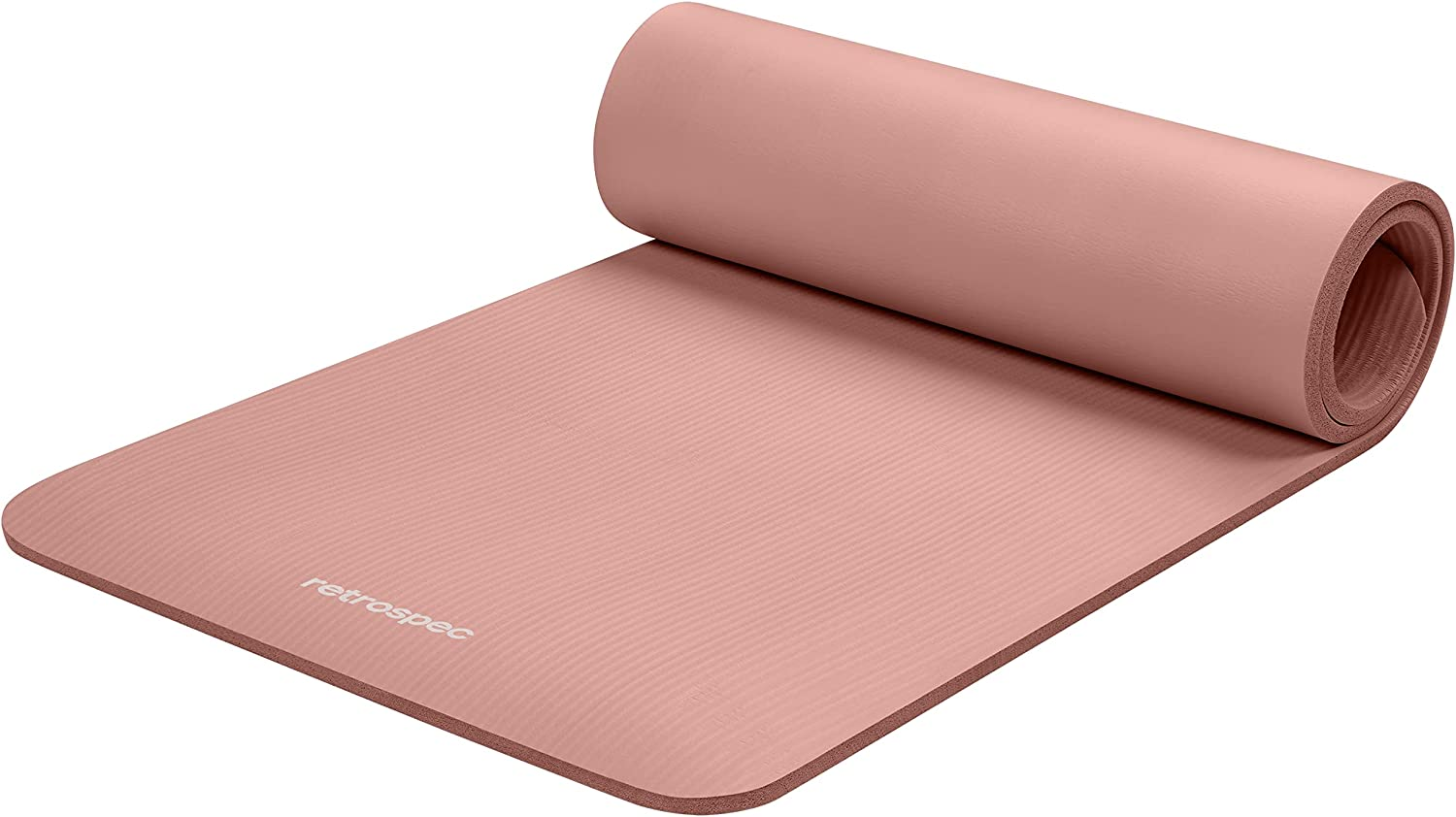 Yoga Mat Thick 1/2In Non-Slip Workout Mat with Nylon Strap - 72X24In Exer