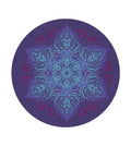 Round Meditation Pilates Yoga Mat Luxury Suede Large Yoga Mat Natural Rubber ...